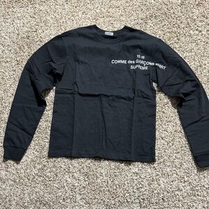 Supreme Comme Des Garçons Long Sleeve Black